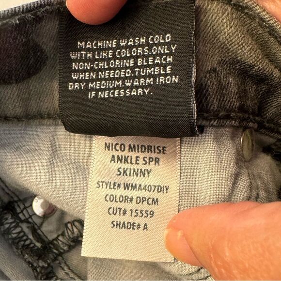 Hudson Nico Midrise Camo Super Skinny Ankle Size 28 - Picture 12 of 14